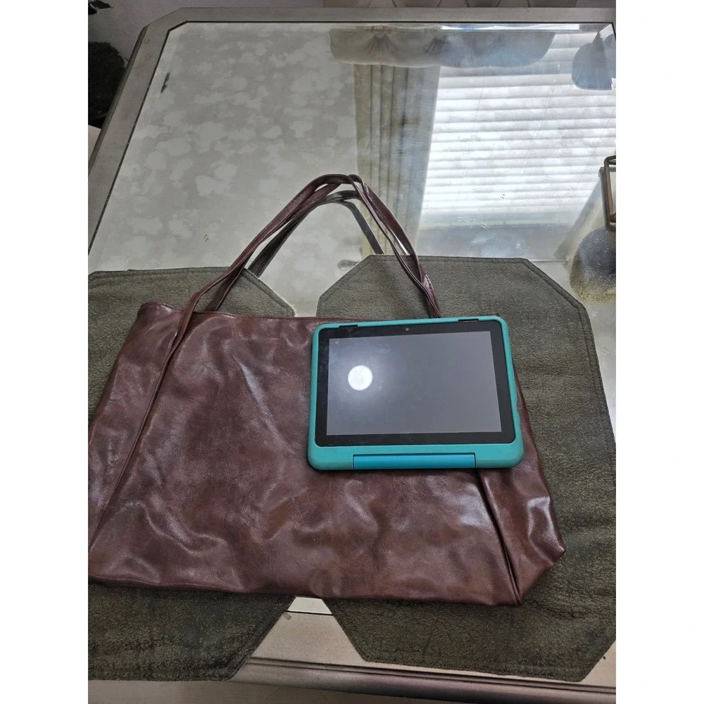 Brown Faux Leather Hobo Bag Large Capacity Everyday Shoulder Tote Bag